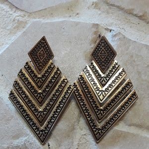 Boho Aztec swing earrings